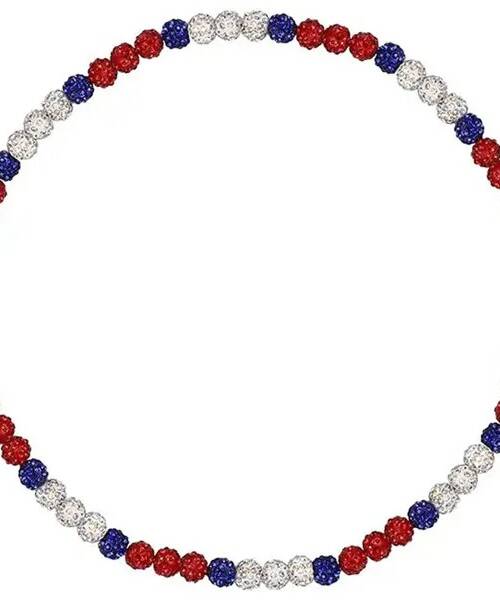 Hip-Hop Colorful Rhinestone Bead Necklace: Hip-Hop Colorful Rhinestone Bead Neckla